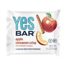Load image into Gallery viewer, YES Bar® - Low Sugar Snack Bars - Apple Cinnamon Crisp - Premium Real Food Snack Bar