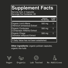 Load image into Gallery viewer, Fantastic Fungi - Organic Wake Capsules for Daily Clarity & Vital Energy: 120 CT