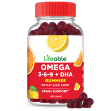 Load image into Gallery viewer, Lifeable - Lifeable - Omega 3 6 9 Gummies for Adults, 60 ct