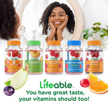 Load image into Gallery viewer, Lifeable - Lifeable Sugar Free Biotin 5,000 mcg Gummies, Hair Skin Nail: Raspberry Flavor / 60 Gummies