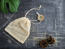 Load image into Gallery viewer, Plantish - Set of 2 Organic Mesh Bags: Set of 2