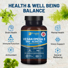 Load image into Gallery viewer, Prowise Healthcare - Prowise Vegan Omega-3 DHA from Algae Oil | 60 Softgels with