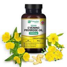 Load image into Gallery viewer, Prowise Healthcare - Vegan Evening Primrose Oil 2000mg with Vitamin E & B6 – 60
