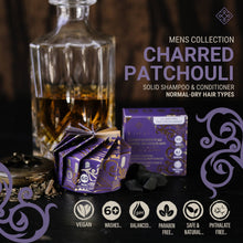 Load image into Gallery viewer, Viori Beauty - Men’s Shampoo Bar Dry Hair & Scalp | Charred Patchouli 3PK