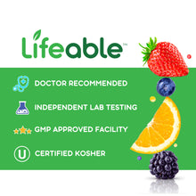 Load image into Gallery viewer, Lifeable - Lifeable Vitamin D3 + K2 Gummies, Bone Health, Great Taste!: Natural Strawberry Flavor / 60 Count