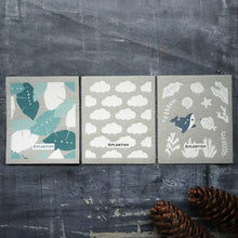 Load image into Gallery viewer, Plantish - Cloudy Melody - Set of 3 Swedish Sponge Cloth Set