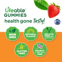 Load image into Gallery viewer, Lifeable - Lifeable Probiotics for Kids 2 Billion CFU Gummies: Berry Flavor / 60 Gummies