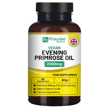 Load image into Gallery viewer, Prowise Healthcare - Vegan Evening Primrose Oil 2000mg with Vitamin E & B6 – 60