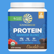 Load image into Gallery viewer, Sunwarrior - Warrior Blend Chocolate Protein - Pea Protein Powder: 375g