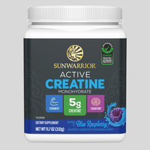 Load image into Gallery viewer, Sunwarrior - Blue Raspberry Active Creatine Drink Powder- Vegan, Soy-Free