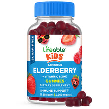 Load image into Gallery viewer, Lifeable - Lifeable - Kids Sugar Free Elderberry Gummies, 60 ct