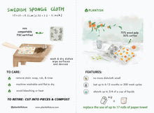 Load image into Gallery viewer, Plantish - Potting Around - Set of 3 Swedish Sponge Cloths: Set of 3
