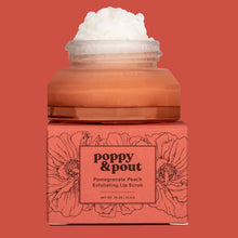 Load image into Gallery viewer, Poppy & Pout - Lip Scrub, Pomegranate Peach