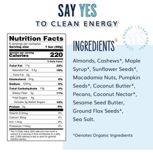 Load image into Gallery viewer, YES Bar® - Low Sugar Snack Bars - Salted Maple Pecan - Premium Real Food Snack Bar