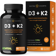 Load image into Gallery viewer, NutraChamps - Vitamin D3 + K2