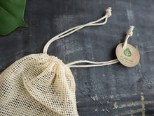 Load image into Gallery viewer, Plantish - Set of 2 Organic Mesh Bags: Set of 2