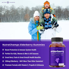 Load image into Gallery viewer, NutraChamps - Elderberry Gummies - Immunity Protection
