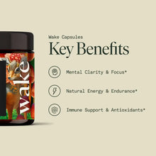 Load image into Gallery viewer, Fantastic Fungi - Organic Wake Capsules for Daily Clarity & Vital Energy: 120 CT