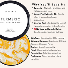 Load image into Gallery viewer, Orglamix - Turmeric Glow Facial in a Bar™ | Soap Free Cleanser