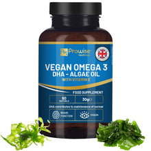 Load image into Gallery viewer, Prowise Healthcare - Prowise Vegan Omega-3 DHA from Algae Oil | 60 Softgels with