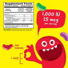 Load image into Gallery viewer, Lifeable - VitaWorks Kids Vitamin D Jelly Beans, Immune Support: Natural Strawberry Flavor / 60 Count