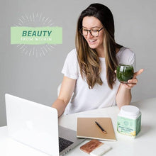 Load image into Gallery viewer, Sunwarrior - Beauty Greens Pina Colada Collagen Powder - Vegan, Soy-Free