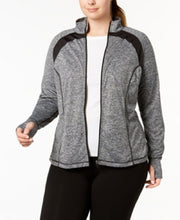 Load image into Gallery viewer, Ideology Women's Plus Size Rapidry Performance Zip Jacket, Noir, 2X