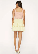 Load image into Gallery viewer, Lost + Wander Women's Sunset Soiree Smocked Mini Skirt, Yellow, Small