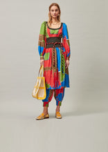 Load image into Gallery viewer, Tory Burch Women's Silk Colorblocked Tie Dress, Multi, 0