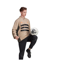 Load image into Gallery viewer, adidas Men's Woven Piste 3-Stripes Climawarm Soccer Jacket , Tan, M