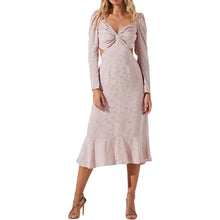Load image into Gallery viewer, ASTR the Label Women's Lainie Twist Front Cut Out MIDI Dress, Pink, M