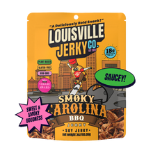 Load image into Gallery viewer, Louisville Foods - Vegan &amp; Plant Based Smoky Carolina BBQ Jerky 3 oz: Single Bag
