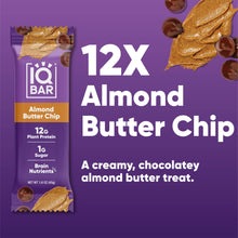 Load image into Gallery viewer, IQBAR - IQBAR Almond Butter Chip | Brain + Body Keto Protein Bars
