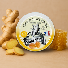 Load image into Gallery viewer, Bonbon USA France - Saint Ange Honey Ginger - French Gourmet Natural Candy Tin
