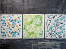 Load image into Gallery viewer, Plantish - Herbaceous Beds - Set of 3 Swedish Sponge Cloths: Set of 3
