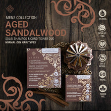 Load image into Gallery viewer, Viori Beauty - Men's Shampoo + Conditioner Bundle with Holder Starter Kit : Aged Sandalwood
