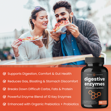 Load image into Gallery viewer, NutraChamps - Digestive Enzymes - Aid Digestion &amp; Gut Health: 180 Count
