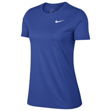 Load image into Gallery viewer, Nike Women&#39;s Dry Legend Short Sleeve Training T-Shirt Blue/White, M
