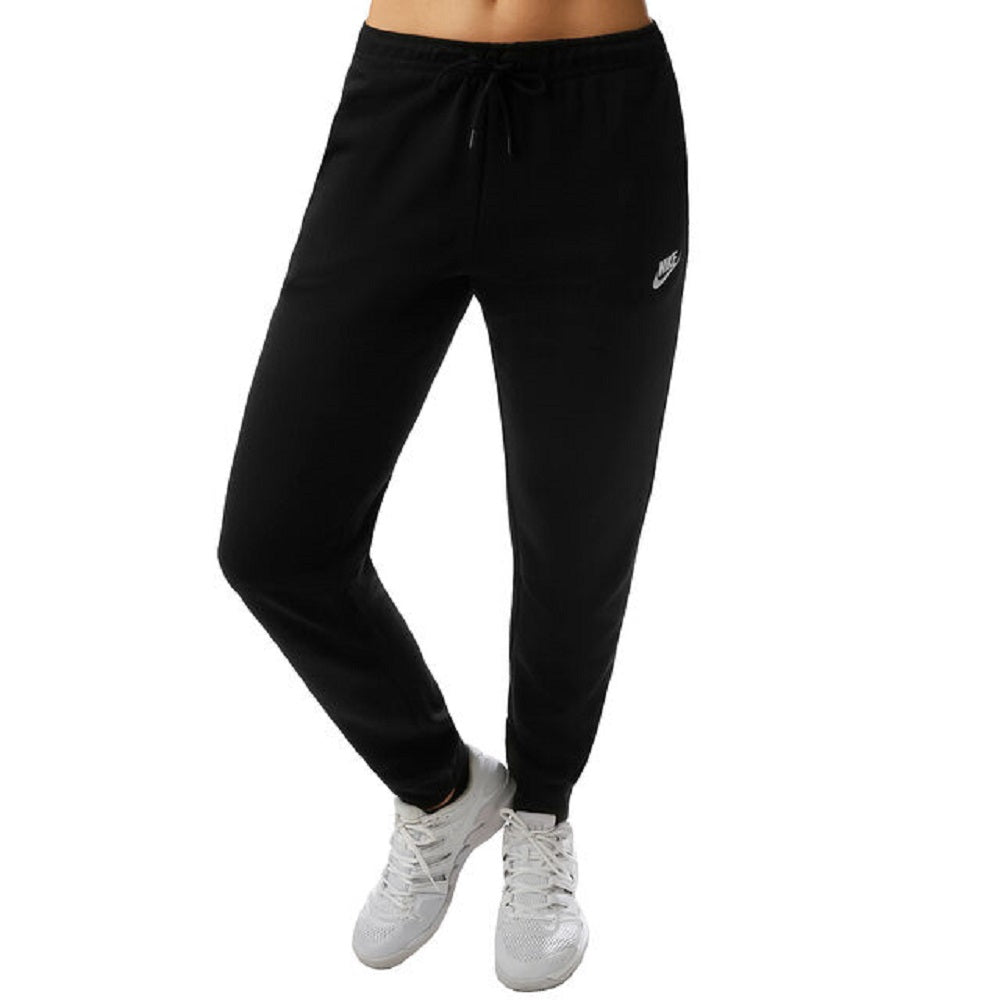 Nike Women's Sportswear Essential Fleece Pants (Black, L)