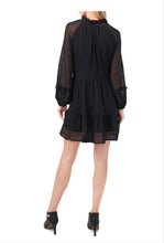 Load image into Gallery viewer, Vince Camuto Women&#39;s Chiffon Peasant Dress, Black, S
