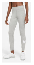 Load image into Gallery viewer, Nike Women&#39;s Sportswear Logo High-Waist Leggings, Gray Heather, S
