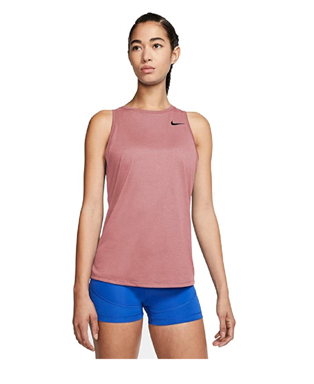 Nike Women's Dri-FIT Essential Swoosh Training Tank Top Pink Glaze, X-Large