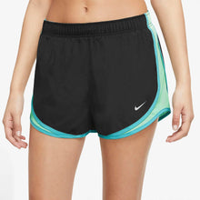 Load image into Gallery viewer, Nike Women's Dry Tempo Running Shorts Black/Green, S
