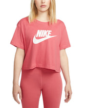 Load image into Gallery viewer, Nike Women&#39;s Sportswear Logo Cropped Tee, Pink, Small
