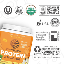 Load image into Gallery viewer, Sunwarrior - Classic Plus Vanilla  - Pea &amp; Chia Protein Powder: 375g
