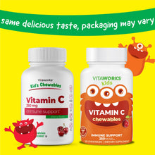 Load image into Gallery viewer, Lifeable - VitaWorks Kids Vitamin C Chewables, Immune Support: Natural Cherry Flavor / 120 Count
