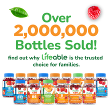 Load image into Gallery viewer, Lifeable - Lifeable - Kids Omega 3 Gummies, Fish Oil Alternative, 60 ct
