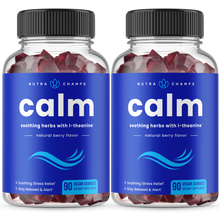 Load image into Gallery viewer, NutraChamps - Calm Gummies - Stress Reduction : 2 Pack
