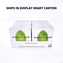 Load image into Gallery viewer, Simply Gum - Peppermint Chewing Gum - Natural + Plastic-Free | 12 Pack
