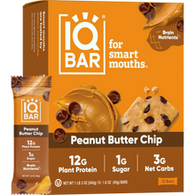 Load image into Gallery viewer, IQBAR - IQBAR Peanut Butter Chip | Brain + Body Keto Protein Bars

